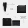 imageCoach womens 3in1 Lzip Wallet in Cross Grain Leather BlackBlackCharcoal