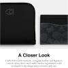 imageCoach womens 3in1 Lzip Wallet in Cross Grain Leather BlackBlackCharcoal