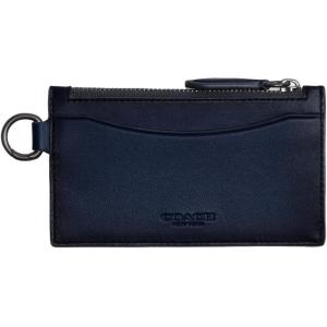 imageCoach Mens Zip Card Case in Burnished Leather Deep BlueDeep Blue