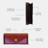 imageCoach Colorblock Leather Envelope Wallet w Chain and Turnlock