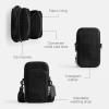 imageCoach Mens Phone Crossbody Bag in Crossgrain LeatherBlack