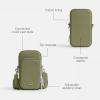 imageCoach Mens Phone Crossbody Bag in Crossgrain LeatherMoss