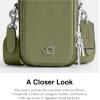 imageCoach Mens Phone Crossbody Bag in Crossgrain LeatherMoss