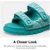 imageCoach Womens Denim Quilted Sculpted C Double Band Sandal FlatIvy