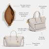 imageCoach Womens Soft Pebble Leather Cara SatchelChalk