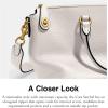 imageCoach Womens Soft Pebble Leather Cara SatchelChalk