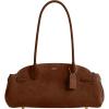 imageCoach Womens Suede Empire Carryall 34 ToteB4Warm Brown