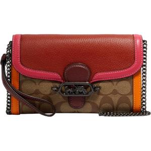 imageCoach Signature Colorblock Jade Chain Crossbody