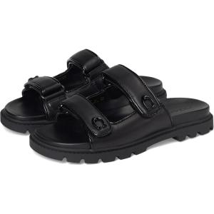 imageCoach Womens Denim Quilted Sculpted C Double Band Sandal FlatBlack