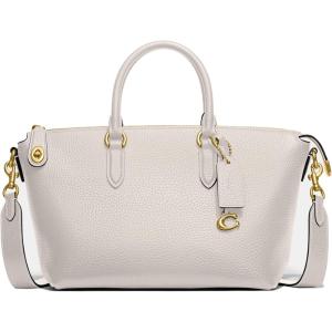 imageCoach Womens Soft Pebble Leather Cara SatchelChalk