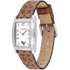 imageCOACH Reese Womens 2H Quartz Watch  24 mm Rectangle Stainless Steel Case  Calfskin Strap  Stylish Fashion Accessory Gift for Her