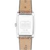 imageCOACH Reese Womens 2H Quartz Watch  24 mm Rectangle Stainless Steel Case  Calfskin Strap  Stylish Fashion Accessory Gift for Her