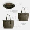 imageCoach Gotham Zip Top ToteArmy Green