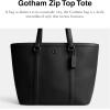 imageCoach Gotham Zip Top ToteBlack