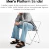 imageCoach Mens Platform Sandal CharcoalBlack 7