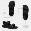imageCoach Mens Platform Sandal CharcoalBlack 7