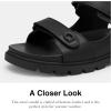 imageCoach Mens Platform Sandal CharcoalBlack 7