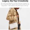 imageCoach Legacy Zip Top CrossbodyIvory Multi