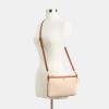 imageCoach Legacy Zip Top CrossbodyIvory Multi