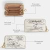 imageCoach Womens Essential Small Zip Around Card CaseB4CHALK