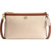 imageCoach Legacy Zip Top CrossbodyIvory Multi