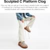 imageCoach Womens Sculpted C Platform ClogCocoaBurnished Amber