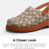 imageCoach Womens Sculpted C Platform ClogCocoaBurnished Amber