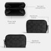 imageCoach Mens Small Zip Around Card Case Charcoal One Size