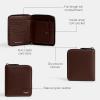 imageCoach Mens Zip Around Coin WalletMAPLE