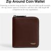 imageCoach Mens Zip Around Coin WalletMAPLE