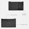 imageCoach Mens Zip Card CaseCHARCOAL