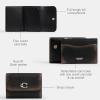 imageCoach Womens Essential Card Holder AccessoryTravel WalletLHBlack Brown
