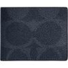 imageCoach Mens Slim Billfold Wallet in Maxi Signature Canvas DenimDeep Blue One Size