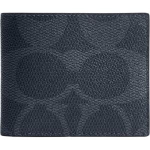 imageCoach Mens 3in1 Wallet in Maxi Signature Canvas DenimDeep Blue One Size