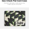 imageCoach Mens Flat Card Case Black Multi One Size