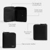imageCoach Mens Zip Around Coin Wallet Black One Size