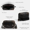 imageCoach Charter Flap Crossbody 24BlackLight Tan