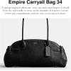 imageCoach Glazed Leather Empire Carryall 34Black