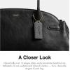 imageCoach Glazed Leather Empire Carryall 34Black