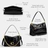 imageCoach Quilted Chain Tabby Shoulder Bag 35 B4Black