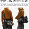 imageCoach Quilted Chain Tabby Shoulder Bag 35 B4Black