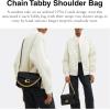 imageCoach Quilted Chain Tabby Shoulder BagB4Black