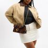 imageCoach Quilted Tabby Shoulder Bag 26 B4Maple Shadow Brown