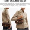 imageCoach Quilted Tabby Shoulder Bag 26 B4Maple Shadow Brown