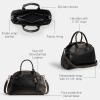 imageCoach Soft Empire Carryall Bag 28 in Loved Leather LHBlack Brown