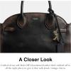 imageCoach Soft Empire Carryall Bag 28 in Loved Leather LHBlack Brown