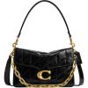 imageCoach Quilted Chain Tabby Shoulder BagB4Black