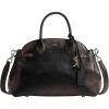 imageCoach Soft Empire Carryall Bag 28 in Loved Leather LHBlack Brown