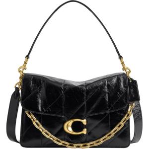 imageCoach Quilted Chain Tabby Shoulder Bag 30 B4Black