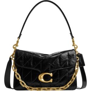 imageCoach Quilted Chain Tabby Shoulder BagB4Black